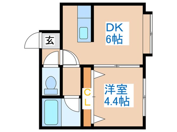 サンハウス白石の物件間取画像